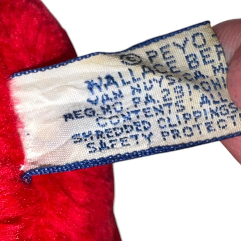 1979‎ Vintage Papa Smurf With Beard Plush Doll 8